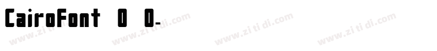 CairoFont 0 0字体转换